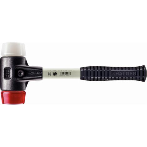 Mazza HALDER SIMPLEX Plastica / superplastica con corpo in ferro malleabile rinforzato e impugnatura in fibra di vetro - D=50 mm - 3767.050