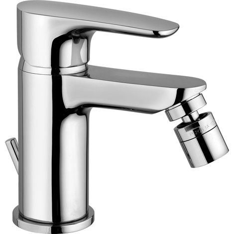 Einhebel-Bidetmischer mit Ablaufgarnitur 1"1/4 Paini Parallel 47CR306  Chrom