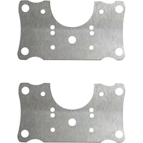 Kit de réparation de charnières (2 pièces) pour portes de placard de cuisine. Plaque de fixation plate avec trou et outils ménagers. (1/5)