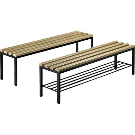 Freistehende Sitzbank ohne Schuhrost, 4 x Füße Maße in mm (BxTxH): 1000 x 353 x 420
