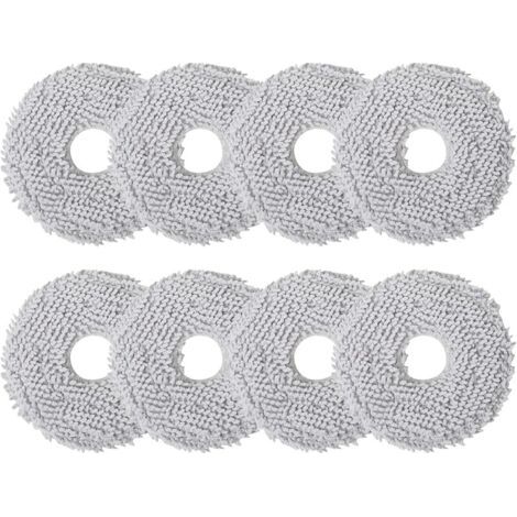 8 pices pour Ecovacs Deebot X2/T20/T20e/T30 OMNI Serpillires Rechange Tampons Kit,Microfibre Chiffons Robot de Nettoyage,pour Robot Aspirateur Dreama L10s/L10/L20/X40/L40 Ultra (1/5)