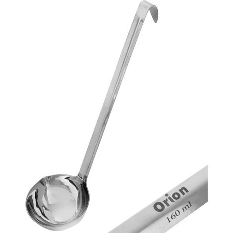 Louche de cuisine en inox avec suspension pour soupes et sauces
