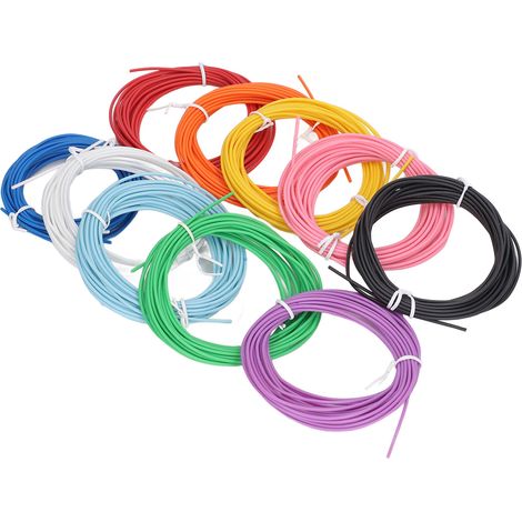 10-Farben-3D-Stift-PCL-Filament-Nachfüllpackung, 1,75 mm, Niedrigtemperatur-3D-Druckstift, Verbrauchsmaterial, 5 m (1/5)