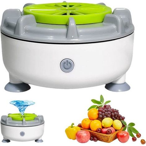 Longziming - Nettoyeur de légumes à ultrasons - Laveuse de fruits à ultrasons - Appareil de nettoyage portable - Nettoyage ultrasonique en profondeur - Technologie à courants de Foucault hydrauliques (1/5)