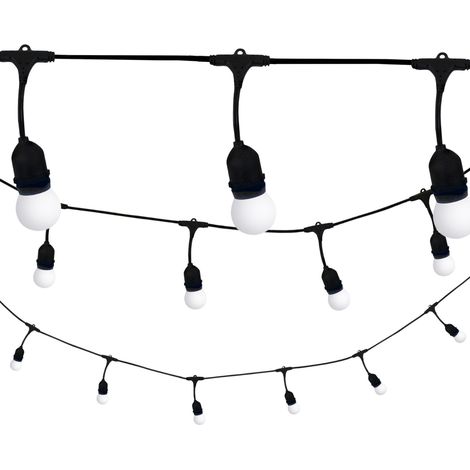 Girlanda esterna Polux PARTY 5,6m 10xE27 3000K IP44 (1/5)