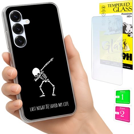 Custodia per Samsung Galaxy S25 FE, cover fotografica, cover posteriore + vetro 9H (1/5)