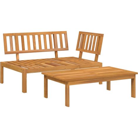 Maison Exclusive - Set de sofás de palets de jardín 2 pzas madera