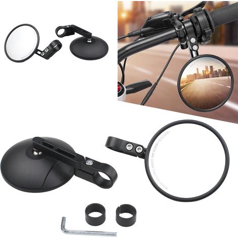 Bicycle rearview mirror modification, universal rearview mirror for 22-24 mm handlebars, adjustable motorcycle rearview mirror. (1/5)