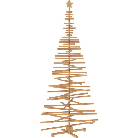 Árbol de Navidad de madera KOTKA 240 cm Madera de Pino Maciza vidaXL (1/5)