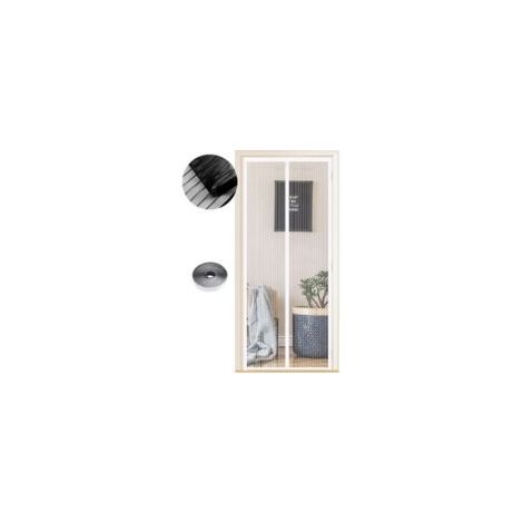 Mosquitera magnética para puertas de 120 x 210 cm – Cierre automático – Instalación sin taladros – Malla resistente y duradera con velcro reforzado. – Crezuo (1/4)