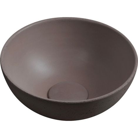 Sapho Small - Vasque à poser, diamètre 26 cm, sans trop-plein, brun foncé MR26015 (1/4)