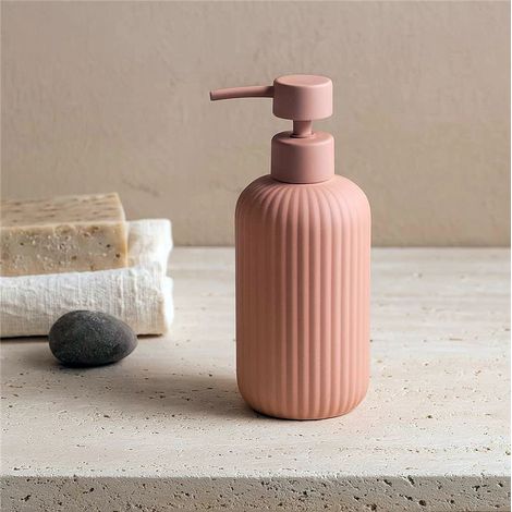 Exagonshop Dispenser portasapone liquido da appoggio in ceramica