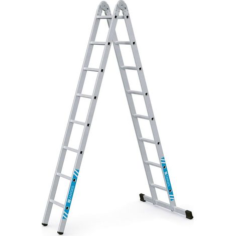 Zarges Mehrzweck-Klappleiter Combimaster X 2-teilig 2x8 Sprossen (1/3)
