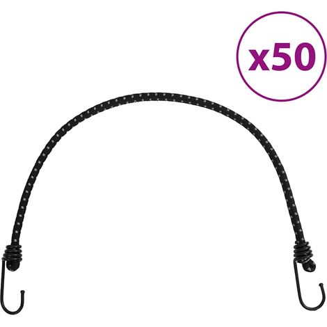 Gummiseile Reflektierend mit Haken 50 Stk. 59 cm