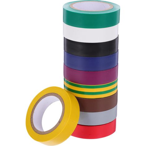 Ceinture Aislante de Couleur Pvc, Jeu 10 Rouleaux pour Câble (1/5)