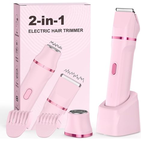 Women's Electric Shaver, 2 in 1 Precise Facial Trimmer, Wet (1/5)