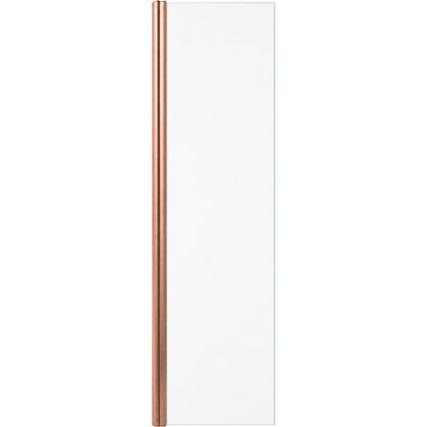 OTITEC Déflecteur douche PRAIA 30 x 200 cm cuivre brossé verre transparent 6 mm (1/3)