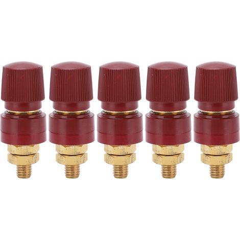 5 Bornes de Serrage en Laiton Nickelé pour Inverseur de Batterie, Équipement Auto et Instrumentation Électronique (1/5)