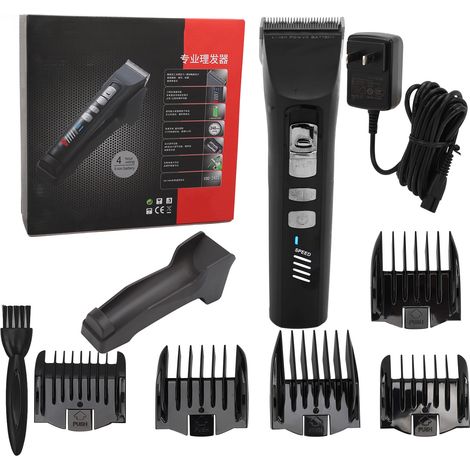 Tondeuse à cheveux électrique rechargeable, kit de coupe professionnel, prise américaine 100V-240V (1/5)