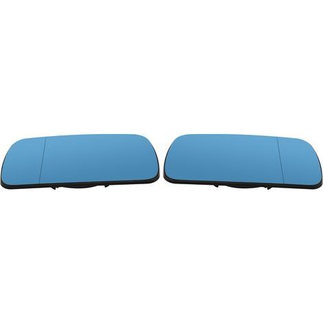 Une paire de rétroviseurs en verre bleu de remplacement pour E46 02.1998-03.2005 E39 1995-2000 (1/5)