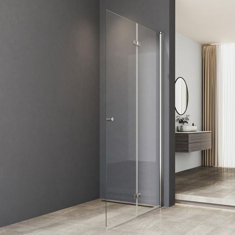 Duschwand Walk-In 100x185 cm Walk in Dusche Duschwand Falttür Dusche Duschtrennwand 6mm ESG-Sicherheitsglas (1/4)