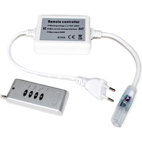 Mando a distancia de radio para cinta de leds RGB 220V