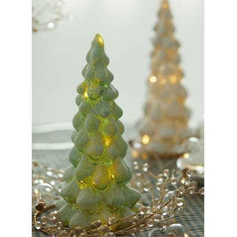 Sapin artificiel en verre mercurisé avec lumières LED B (1/5)