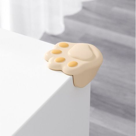 2 protectores de esquinas para bebés, protectores de esquinas para mesas, protectores de bordes de esquinas de muebles con forma de pata de gato, para bebés y niños en mesas y esquinas de muebles. (1/4)