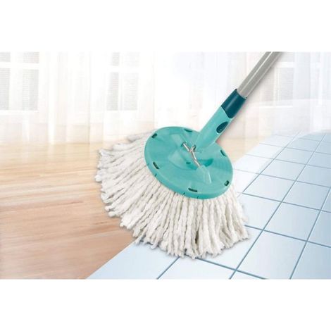 lot de 2 têtes de rechange Clean Twist Disc Mop, idéal pour les carrelages et sols en pierre, microfibre absorbante eau (1/5)