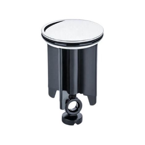 Bouchon Lavabo Universel 40mm - Bouchon d'Évier en Laiton chromé avec Caoutchouc - Couvercle Lavabo Églable en Hauteur - Anti-calcaire - Bouchon de Vidange Chromé pour Lavabo (1/5)