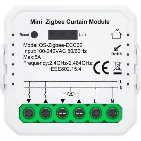 Module de rideau Tuya ZigBee pour appareils électroménagers intelligents (1/5)