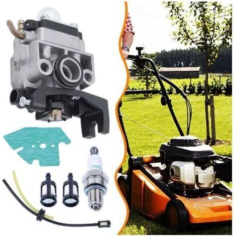 Carburateur de moteur de débroussailleuse pour Honda GX25 GX35 GX 25 35 HHT35 HHT35S FG110 avec joint de tuyau bougie d'allumage kit de filtre à carburant accessoires de remplacement (1/4)
