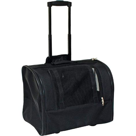 TROLLEY JOLIE 2 en 1 - Sac Transport Chat et Chien de Petite Taille 44 x 33 x 28 cm - Panier Caisse Transport Chat, Chien ou Lapin Convertible en Sac pour Animaux de Compagnie (1/5)