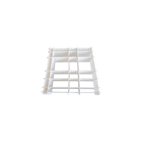 Organisateur de Tiroir, 12 Unité(s), Grille Diviseur de tiroir, Réglable, Séparateurs de Tiroir en Plastique pour sous-vêtements, Chaussettes, Ceintures, Fournitures de Bureau (Blanc)