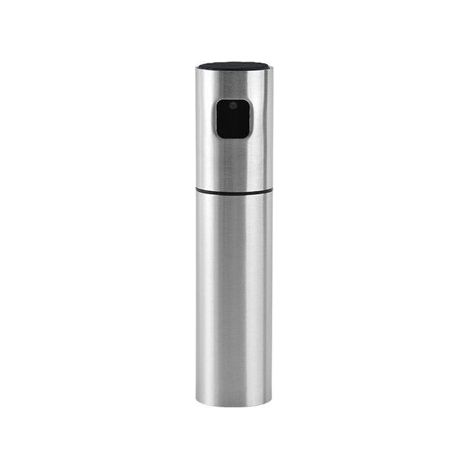 Flacon pulvérisateur d'huile en acier inoxydable – Atomiseur rechargeable de 100 ml pour huile d'olive, vinaigre et sauces – Brume fine et étanche – Idéal pour la cuisine, les BBQ et les salades (1/5)