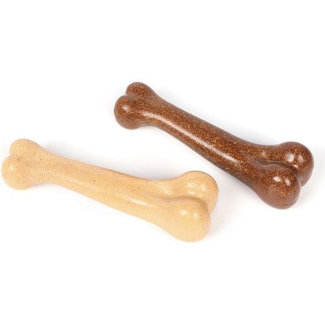 Jouet Pour Chien - Os À Ronger En Nylon Alimentaire - Saveur Boeuf Naturelle - Pour Chiens À Forte Mastication - Extérieur - 1 Pièce (1/5)