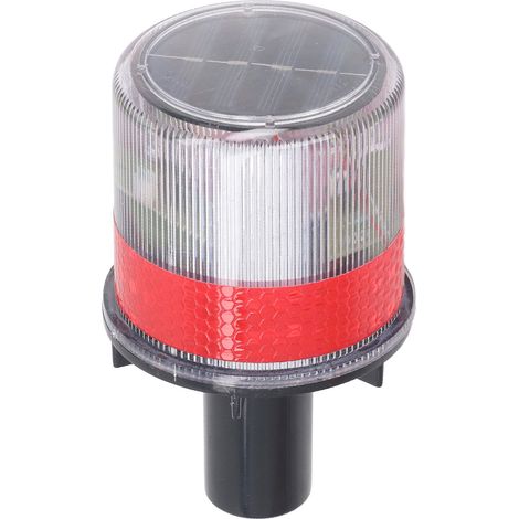 Ortviai Balise d'Alarme LED Solaire avec Poignée, Étanche et Réfléchissante, pour Chantier, Route ou Bateau (1/5)