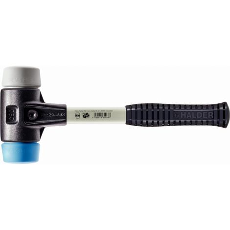 Mazza HALDER SIMPLEX TPE soft / TPE medium con corpo in ferro malleabile rinforzato e impugnatura in fibra di vetro - D=40 mm - 3713.040
