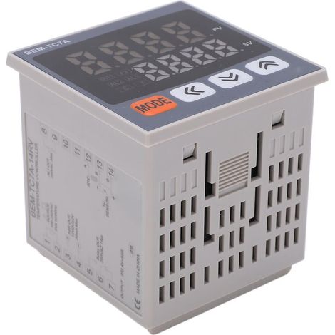 Régulateur de température PID numérique intelligent avec relais de sortie 100-240VAC (BEM-TC7A-14RV) (1/5)