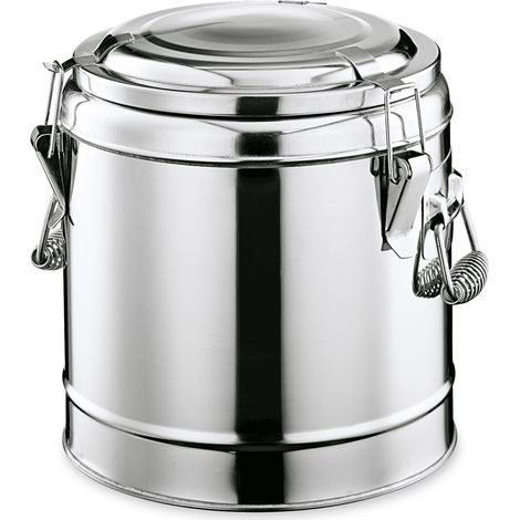 Conteneur alimentaire isotherme transport 6 ltr Ø 25 cm inox - Was Germany