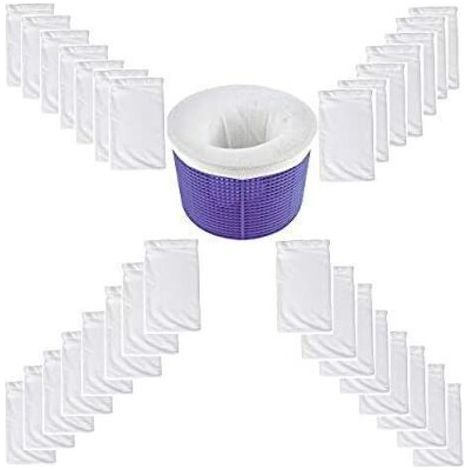 Accessoire de piscine,Chaussettes de Skimmer, Chaussettes de Skimmer de Piscine, Filtres Durables Élastiques, pour Attraper Les Feuilles d'arbre,Piscine Et protégez la Piscine Propre (30pièce (1/5)