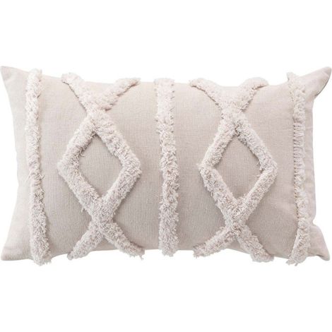 Coussin Déco "Safira" 30x50cm Naturel (1/3)