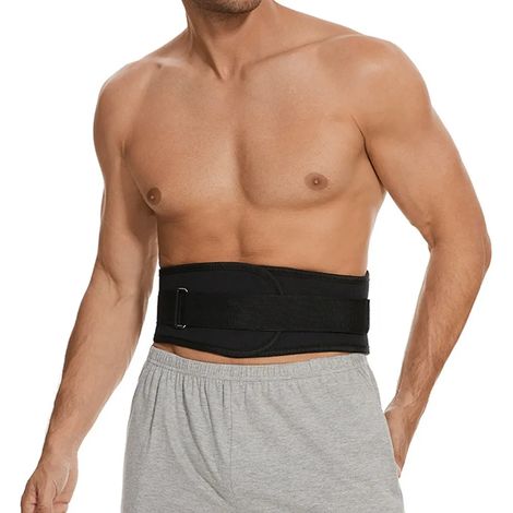 Ceintures de soutien dorsal et lombaire respirantes, ceinture de soutien lombaire réglable, adaptée au sport (M).