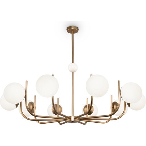 Lampada pendente Modern in Metallo Rendez-vous Ottone