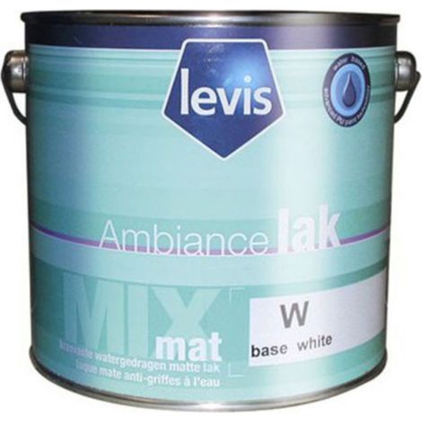 Levis Ambiance Lak Mat Peinture Laque Alkyde - Bois PVC & Métaux - Intérieur Conditionnement: 1L - Couleur: BLANC