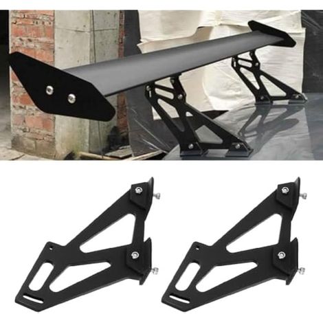 Supports de fixation pour aileron de voiture, 11 cm / 4,3 pouces, universels, en alliage d'aluminium CNC, pour aileron arrière de coffre de voiture, support pour aileron de course. (1/4)