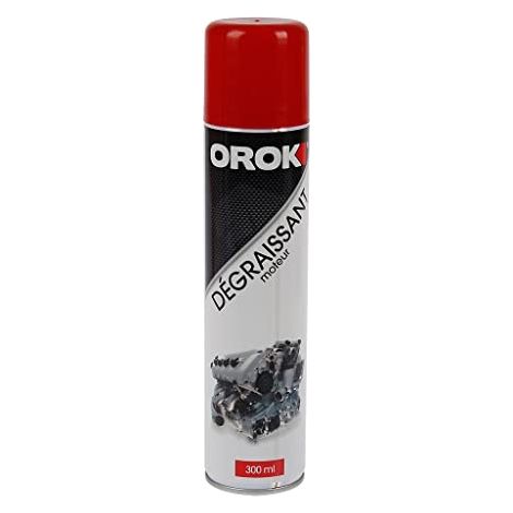OROK - ENTRETIEN DES FREINS POUR AUTO ET MOTO - SPRAY SUPER DÉGRAISSANT 300ML, BOMBE AÉROSOL DE DÉGRAISSANT MOTEUR 300ML - SUPER