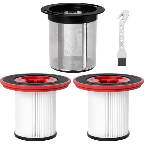 12040193 Filtre de rechange pour aspirateur sans fil Bosch Unlimited Series 7 BKS711XXL BBS712A BKS711MALL BBS711W BCS711GB, 1 préfiltre en acier inoxydable + 2 filtres HEPA + 1 brosse de nettoyage (1/5)
