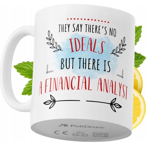 Tazza per analista finanziario, divertente e umoristica, ideale per caffè e tè, con grafica e testo divertenti. Perfetta per compleanni, onomastici e festività. Tazza premium per occasioni speciali, p (1/5)