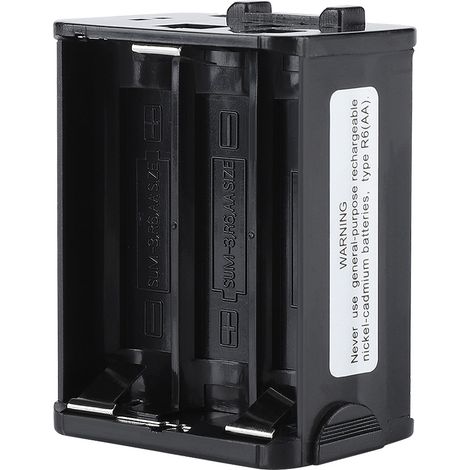 Batteriefach für Kenwood TH-28/TH-48/TH-78HT Walkie-Talkies, fasst 6 AA-Batterien, schwarz